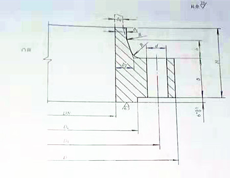 長頸對焊法蘭對照圖